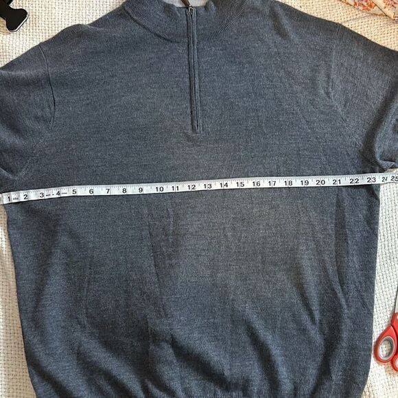 Vintage Peter Miller merino wool 1/4 zip pullover size‎ L BIN E - Picture 7 of 8